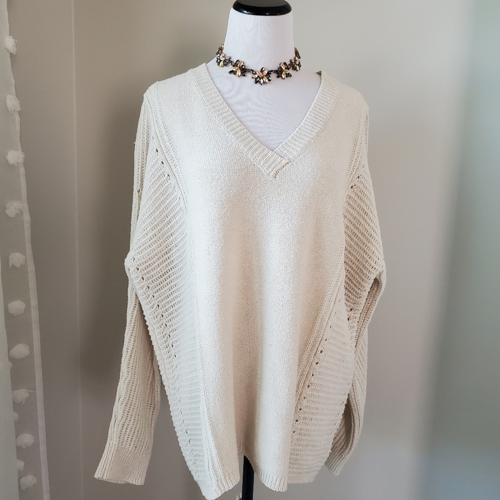 Oversized knit sweater